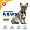 Arm & Hammer for Pets Male Dog Wraps, Medium 12 Ct | Ultra-Absorbent, Adjustable Male Dog Diapers with Leak-Proof Protection & Wetness Indicator | Arm & Hammer Baking Soda Enhanced for Odor Control ARM & HAMMER