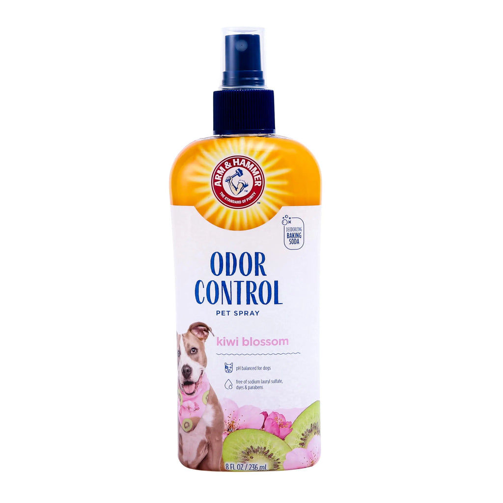 Arm & Hammer for Pets Super Deodorizing Spray for Dogs | Best Odor Eliminating Spray for All Dogs & Puppies | Fresh Kiwi Blossom Scent That Smells Great, 8 Ounces ARM & HAMMER