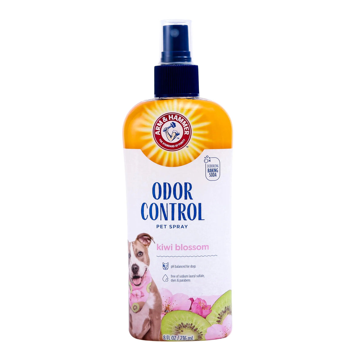 Arm & Hammer for Pets Super Deodorizing Spray for Dogs | Best Odor Eliminating Spray for All Dogs & Puppies | Fresh Kiwi Blossom Scent That Smells Great, 8 Ounces ARM & HAMMER