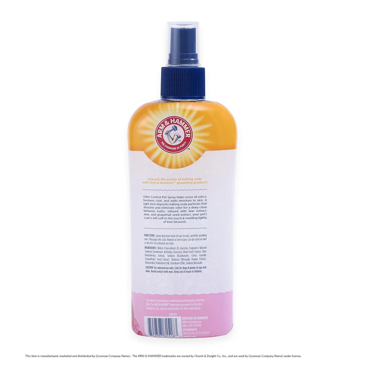 Arm & Hammer for Pets Super Deodorizing Spray for Dogs | Best Odor Eliminating Spray for All Dogs & Puppies | Fresh Kiwi Blossom Scent That Smells Great, 8 Ounces ARM & HAMMER