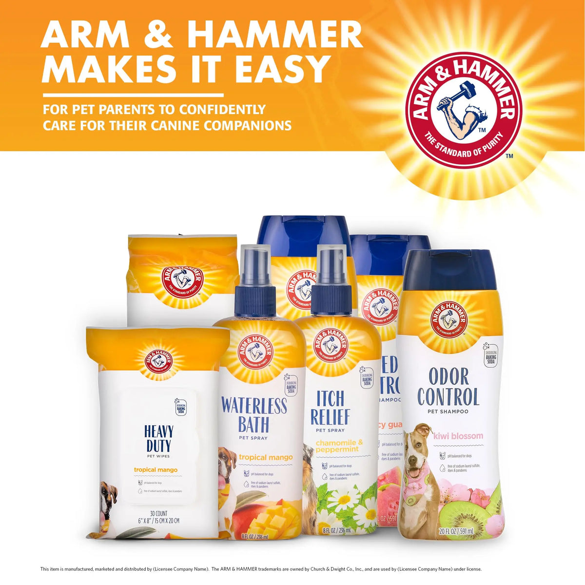 Arm & Hammer for Pets Super Deodorizing Spray for Dogs | Best Odor Eliminating Spray for All Dogs & Puppies | Fresh Kiwi Blossom Scent That Smells Great, 8 Ounces ARM & HAMMER
