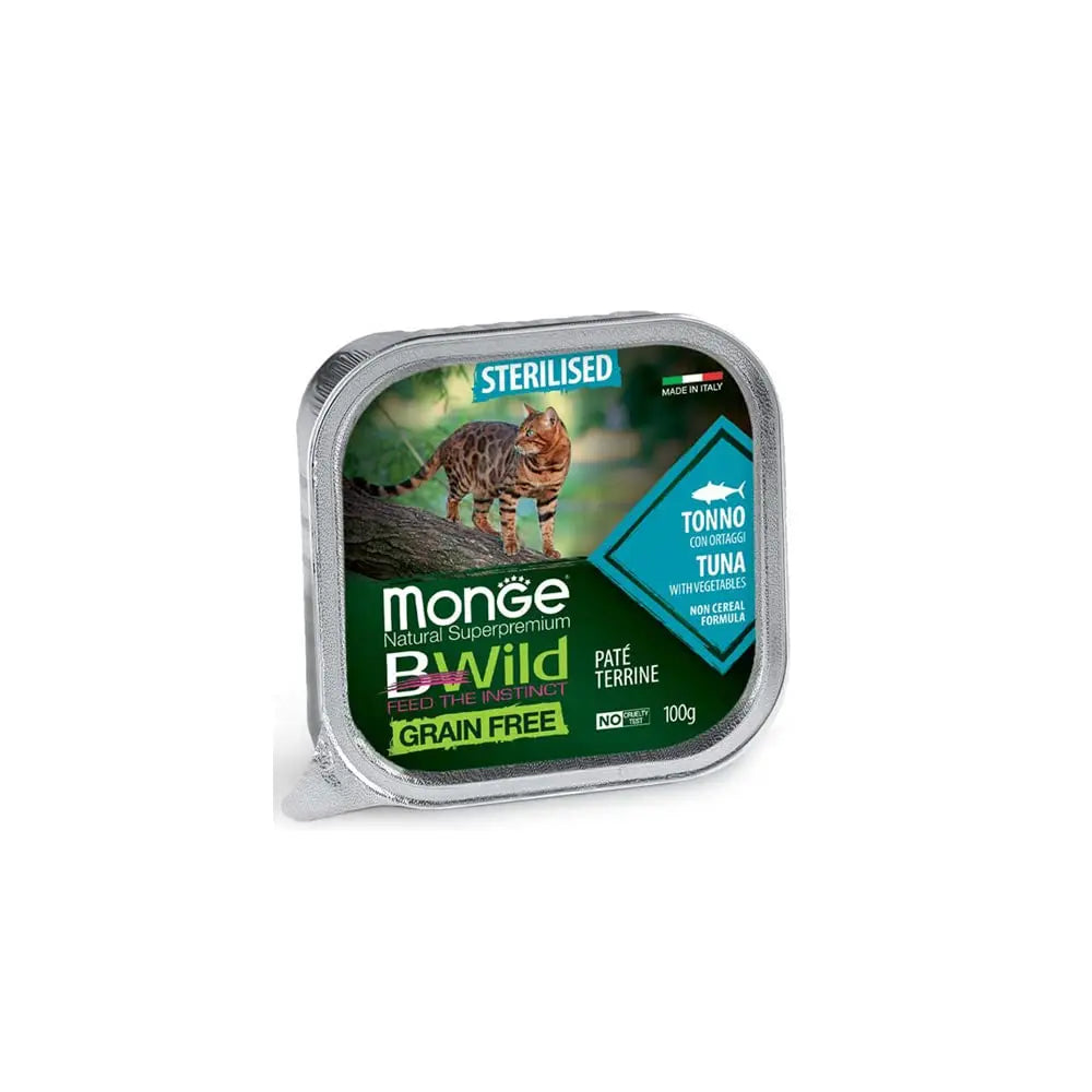 B-Wild Grain Free Pate Sterlised Tuna with Vegetables for Cats-100gm(Pack of 5) All4pets