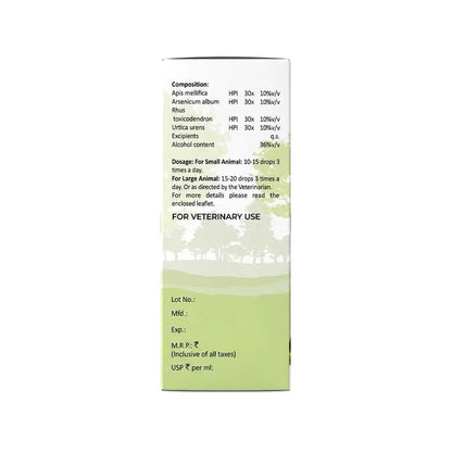 Bakson Veterinary Derm Aid Pet Skin Drop for Animals 30ML | Dogs & Cats Skin Infection Treatment & Allergy Relief | Itching, Redness, Hotspots, Fungal & Yeast Infection Care | Veterinary Medicine BAKSON VETERINARY