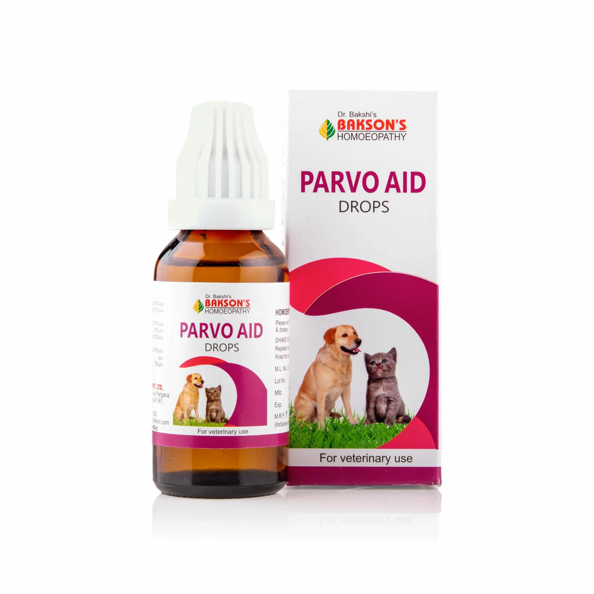 Bakson Veterinary Parvo Aid Drops for Pets – 30ML | Natural Parvo Medicine Dogs | Supports Cat Parvo Virus Symptoms, Recovery & Immunity | Safe Homeopathic Care Alternative to Harsh Parvo Medicine BAKSON VETERINARY
