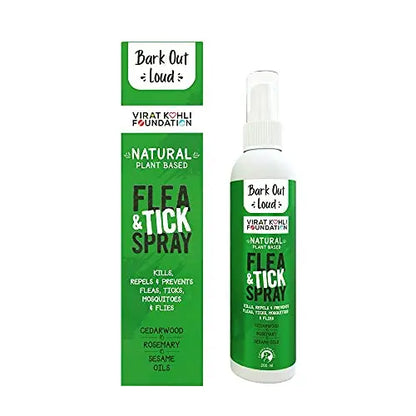 Bark Out Loud by Vivaldis -100% Natural Tick & Flea Spray | Kills & Repels Fleas, Ticks | Contains Rosemary, Cedarwood & Sesame Oils | Gentle on Skin, Ensures Healthy Coat in Dogs & Cats 200ml BARK OUT LOUD