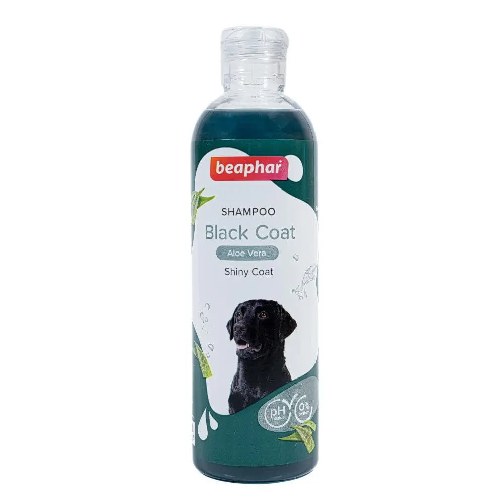 Beaphar Black Coat Dog Shampoo with Aloe Vera | Herbal Shampoo for Black Dog - 250 ML Beaphar