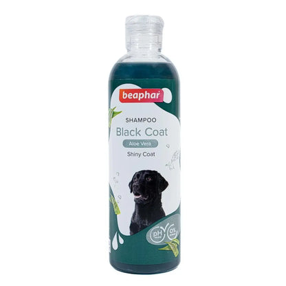 Beaphar Black Coat Dog Shampoo with Aloe Vera | Herbal Shampoo for Black Dog - 250 ML Beaphar