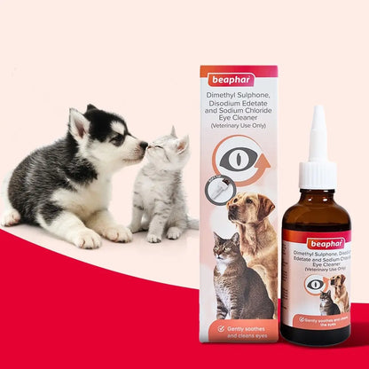 Beaphar Eye Cleaner Drop for Dogs and Cats | Eye Wash Drop Use for Remove Eye Discharge and Debris | 50 ML Beaphar