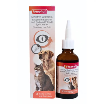 Beaphar Eye Cleaner Drop for Dogs and Cats | Eye Wash Drop Use for Remove Eye Discharge and Debris | 50 ML Beaphar