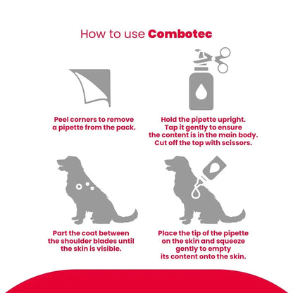 Beaphar Flea & Tick Spot On Combotec Fipronil/s-Methoprene | Kills Fleas, Ticks and Biting Lice | 0.67 ML Single Pipette for Small Dog Beaphar