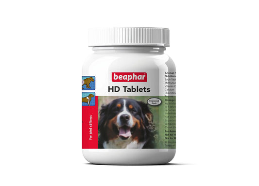 Beaphar HD Tablet Dog Joint Supplement for Hip Dysplasia & Joint Problems - 60 Tablets Beaphar