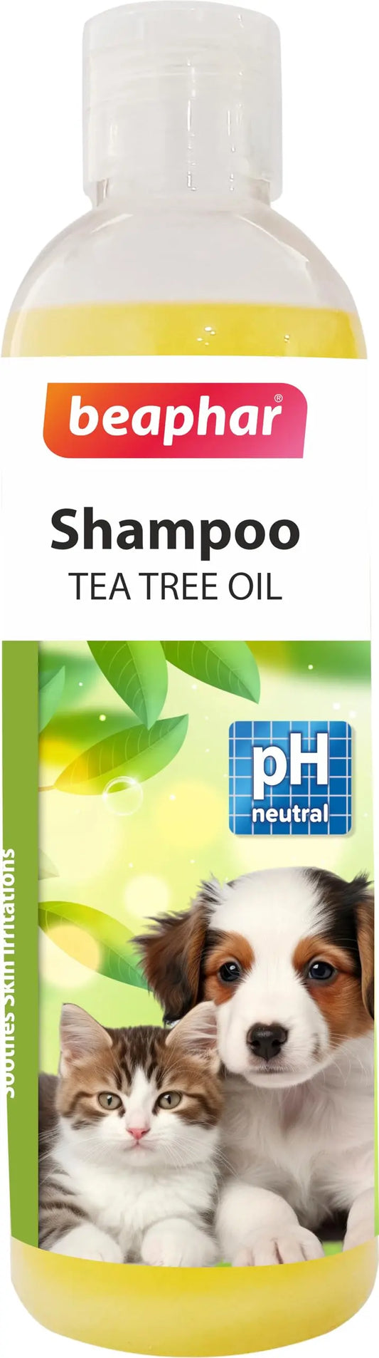 Beaphar Tea Tree Oil Shampoo for Dogs and Cats | Dryness & Skin Irritation Relief | Pure Herbal Shampoo - 250 ml Beaphar