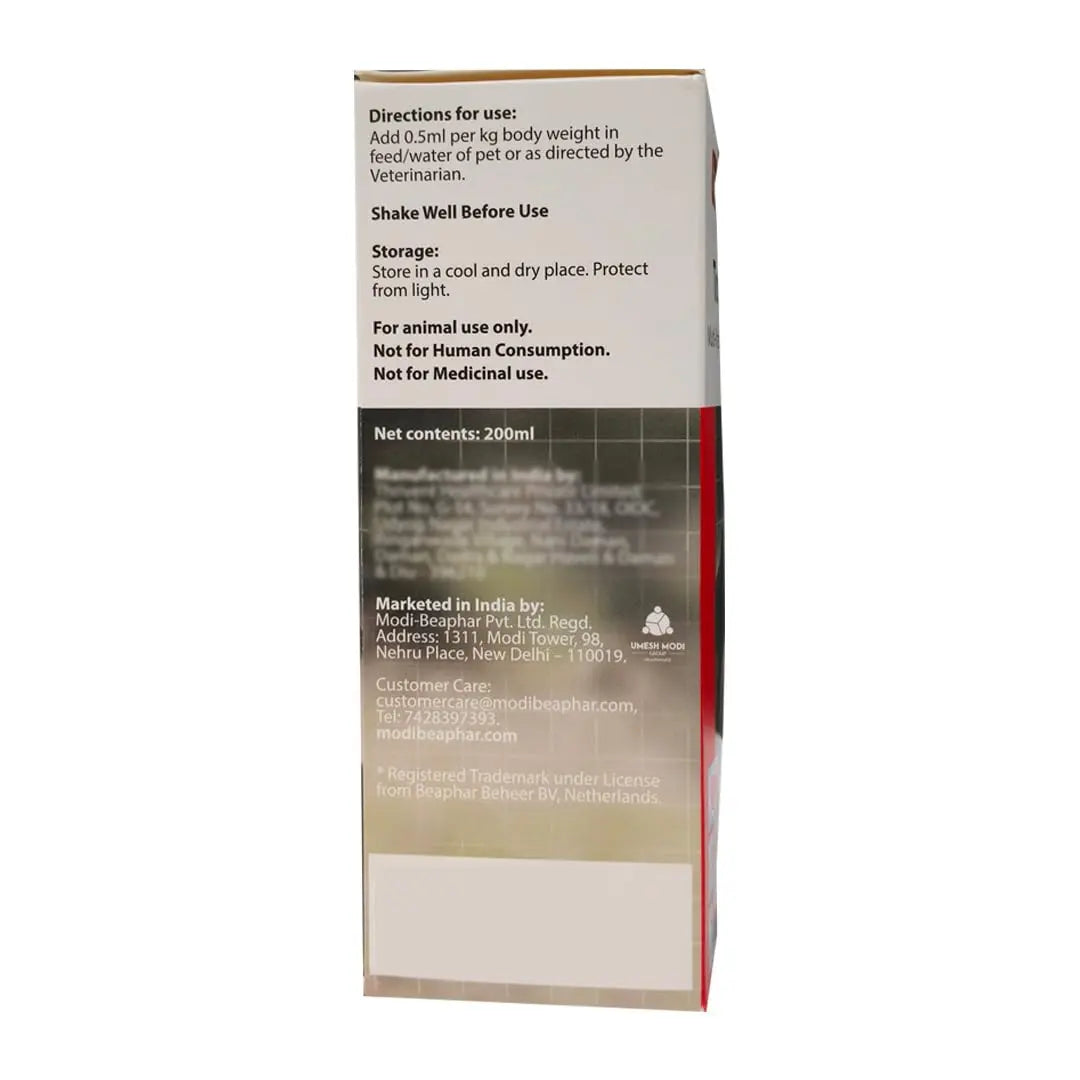 Beaphar Top 10 Multi-Vitamin Syrup for Dogs | 200ml | Improves Overall Vitality and Internal Strength Beaphar