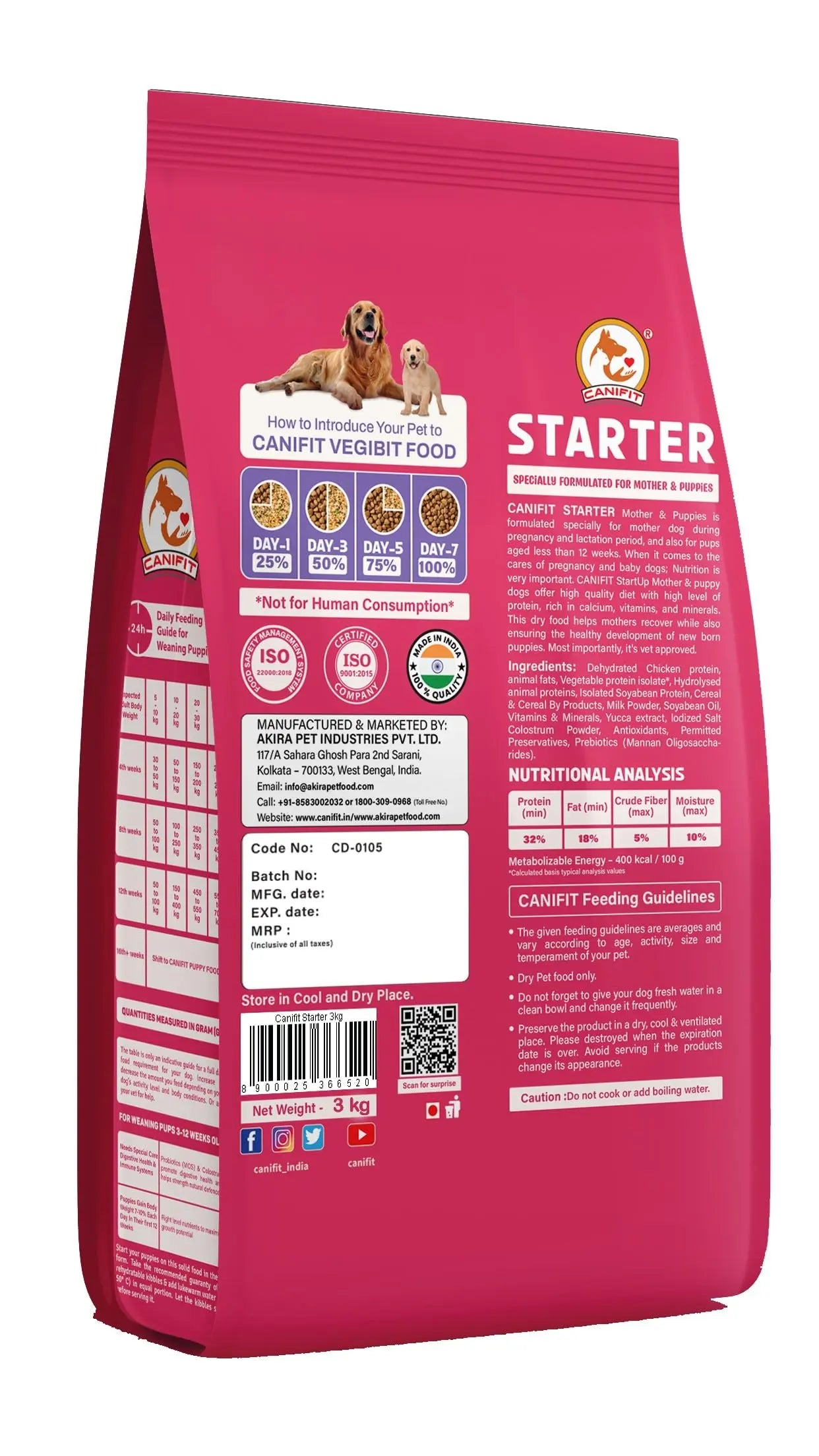 CANIFIT Stater for Mother & Puppy 3 KG CANIFIT