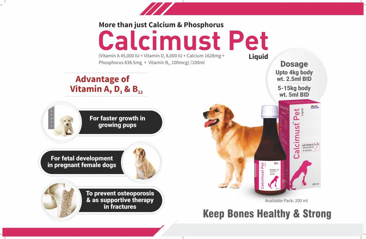 Calcimust Pet Calcium Supplement, 200 ml pack of 2 Amanpetshop