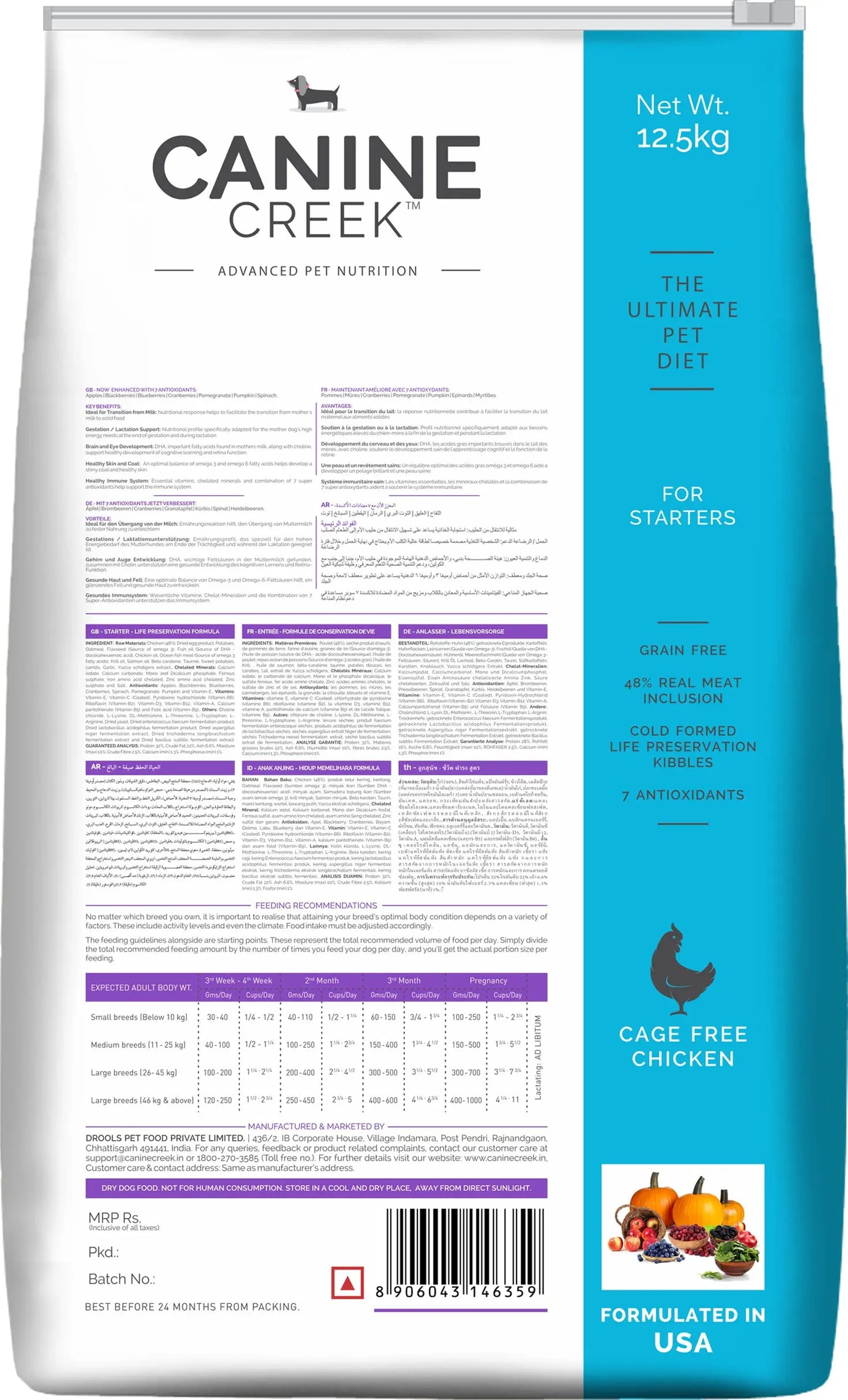 Canine Creek Starter Grain Free 12kg Generic