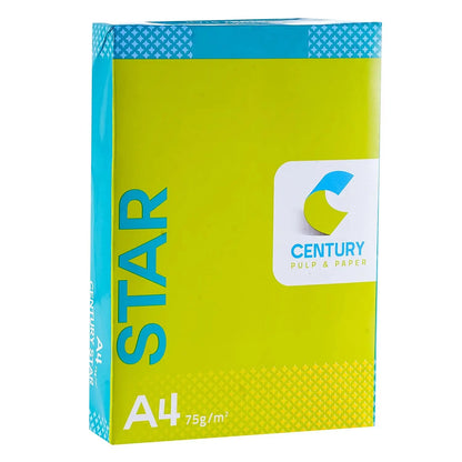 Century Pulp & Paper Star Copier Paper - A4 Ssze, 75 Gsm, 1 Ream 500 Sheet Century Pulp & Paper