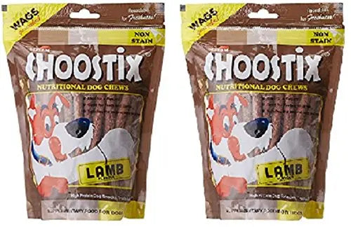 Choostix Lamb Dog Treat, 450 g (Pack of 2) CHOOSTIX