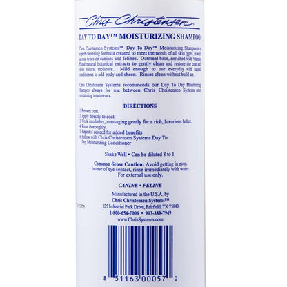 Chris Christensen Day To Day Ultra Concentrated Dog Shampoo, Makes Up To 8 Bottles, Groom Like A Professional, Moisturizing, All Coat Types, For Daily Use, 473 Milliliter Chris Christensen