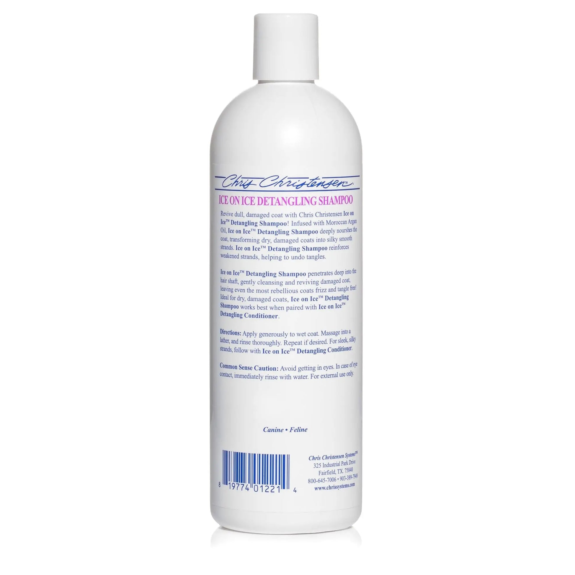 Chris Christensen Ice on Ice Strengthening Dog Shampoo, Groom Like Professional, Revives Dry, Damaged Coats & Strands, All Coat Types 473 ML Chris Christensen
