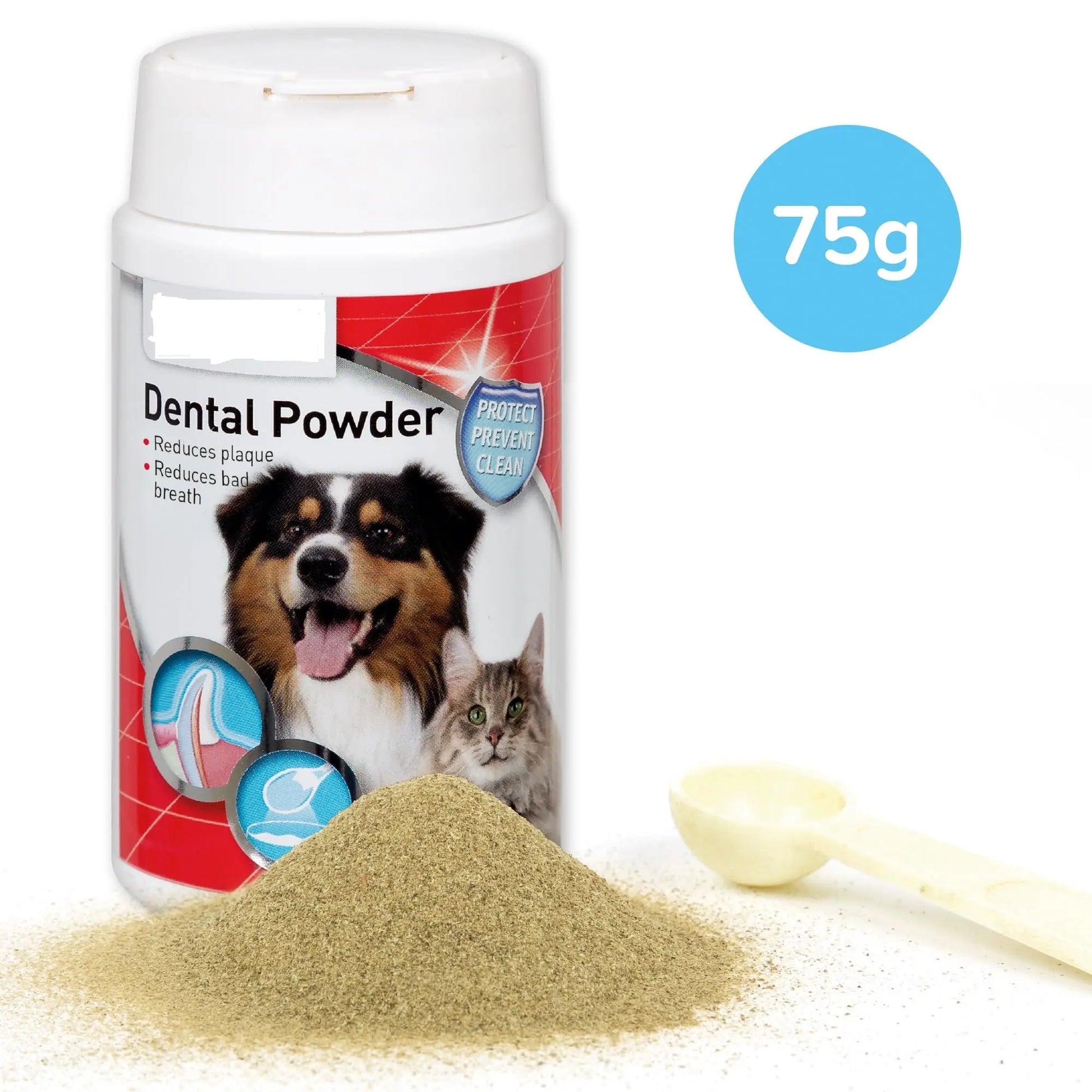 Dental Powder for Dogs and Cats, 75 gms, Fights Tooth Decay, Protects and Cleans, remove tartat & plaque ZOOOP