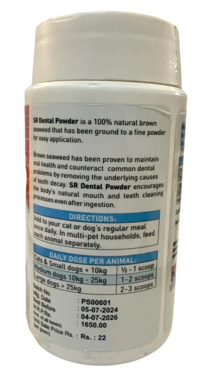 Dental Powder for Dogs and Cats, 75 gms, Fights Tooth Decay, Protects and Cleans, remove tartat & plaque ZOOOP