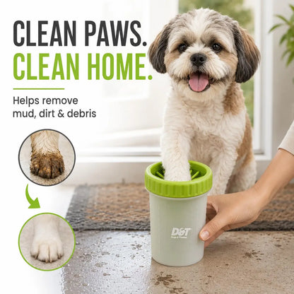 Dogs & Tiddles Paw Cleaner for Dogs Small, Dog Paw Cleaner Cup with Soft Silicone Bristles, Portable Muddy Paw Washer for Puppies and Cats Dogs & Tiddles