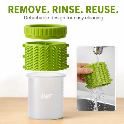 Dogs & Tiddles Paw Cleaner for Dogs Small, Dog Paw Cleaner Cup with Soft Silicone Bristles, Portable Muddy Paw Washer for Puppies and Cats Dogs & Tiddles