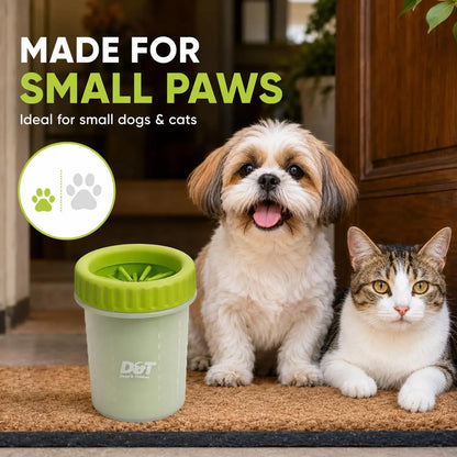 Dogs & Tiddles Paw Cleaner for Dogs Small, Dog Paw Cleaner Cup with Soft Silicone Bristles, Portable Muddy Paw Washer for Puppies and Cats Dogs & Tiddles