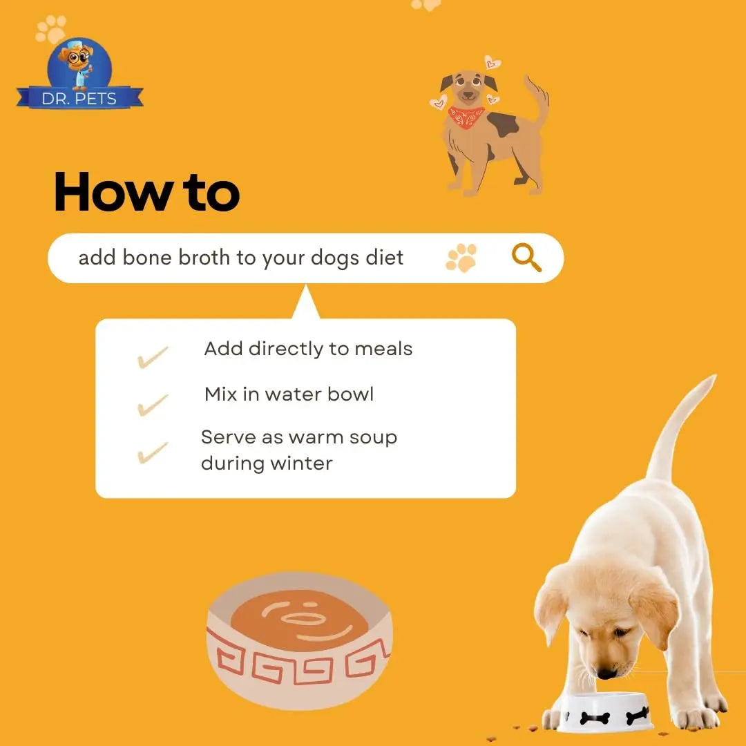 Dr.Pets Fish Bone Broth for Cats & Dogs (100ml X 4 Pack) Food Topper, Human Grade Preservative Free, Cat/Dog Wet Food Soup for All Life Stages, Natural Supplements with Natural Collagen. Dr.Pets