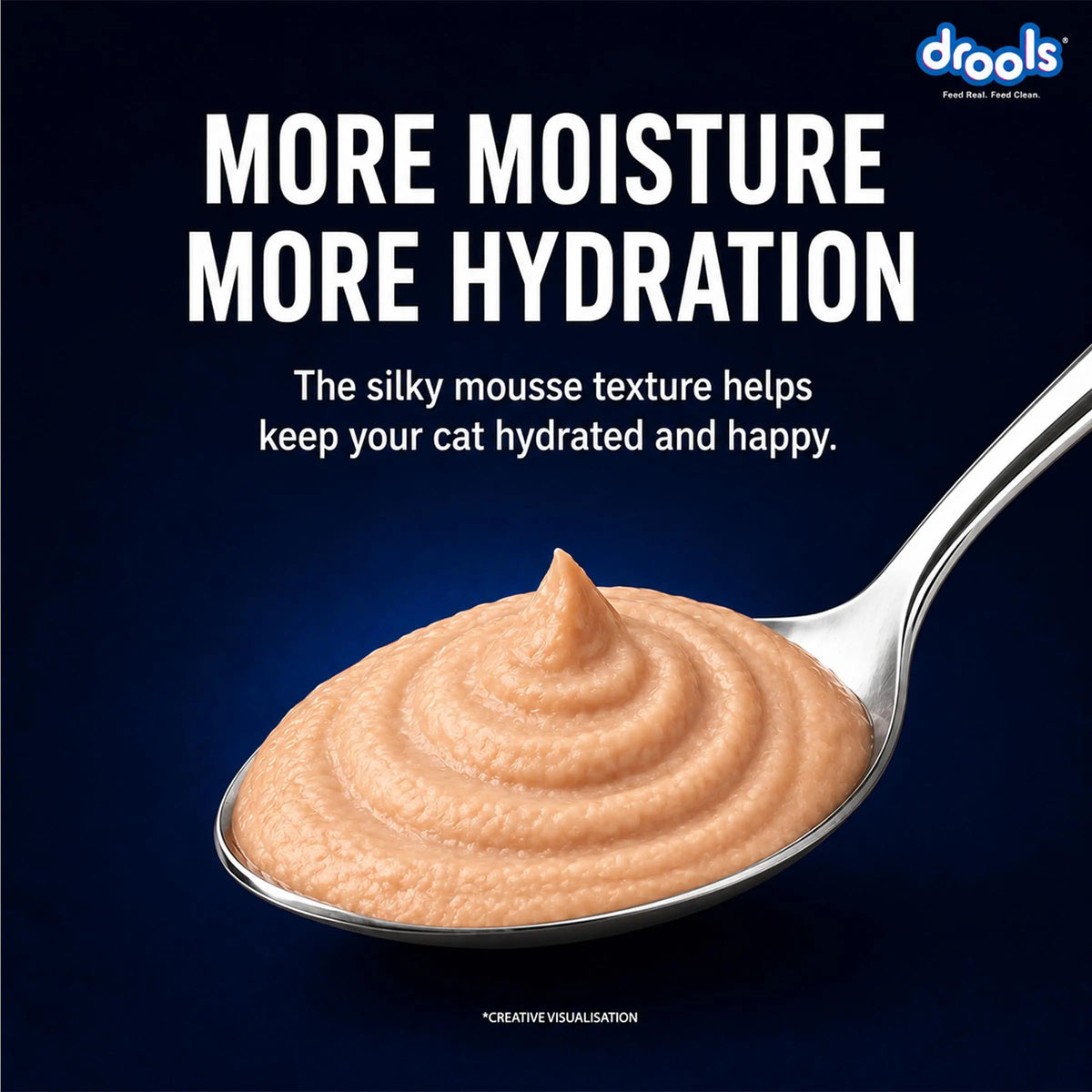 Drools Adult Cat Wet Mousse 80g Pack of 5, Total 400g | Ocean Fish Flavour | Rich in Protein, Hydrating & Easy to Digest | Essential Vitamins & Antioxidants Drools