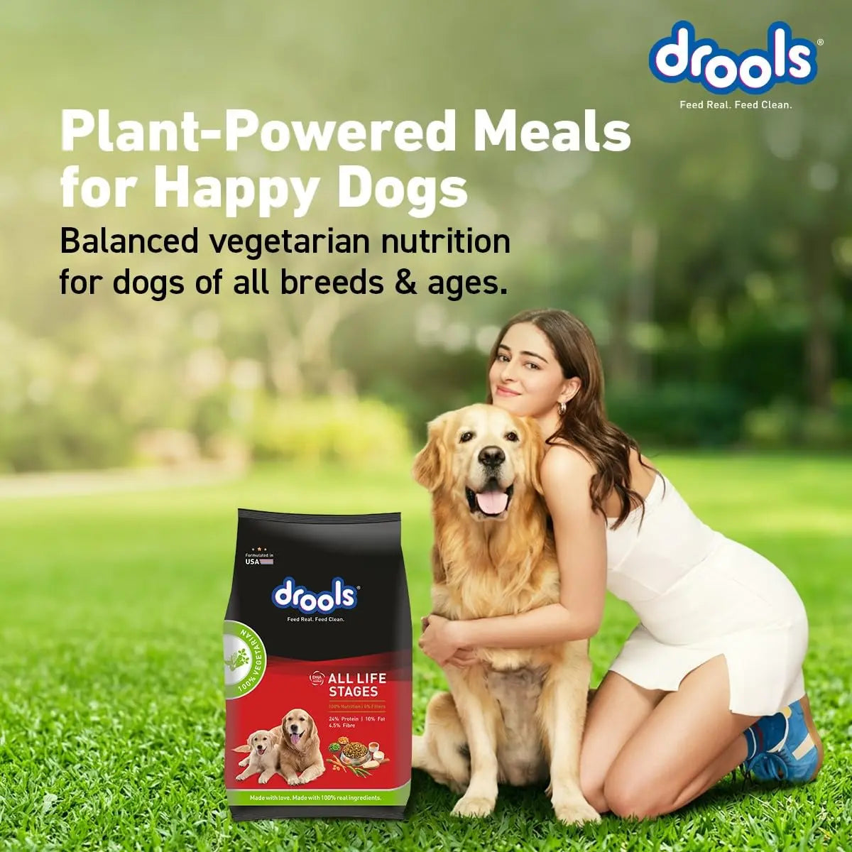 Drools Adult & Puppy Dry Dog Food 1.2 kg Pack | 100% Vegetable Flavour | All Lifestages | Better Digestibility | Strong Bone and Teeth Development | Boosted Immunity Drools
