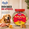 Drools All Life Stages Dog Treat Biscuits 400g Jar | Real Chicken Flavour | All Breed Formula | Promotes Lustrous Skin & Coat | Vitamins & Minerals | Reduces Tartar Build Up Drools