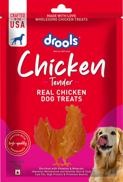 Drools Chicken Tender Dog Treats,70gm Pack Drools