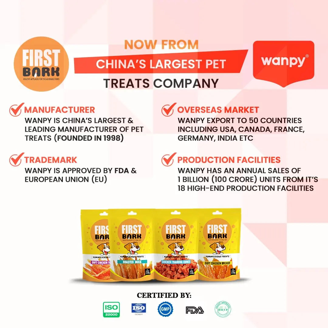 First Bark Chic Wrap Mango & Chicken Wrap Wholesome Treats for Dogs Satisfy Their Natural Instinct to Chew 100% Human Grade Protein Jerky70g (Pack of 3) Sold by DogsNCats First bark