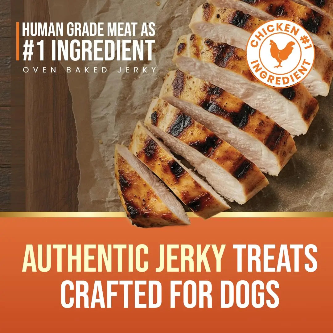First Bark Dog Treats for Adult Dog & Puppy – Soft Chews Tender Chicken Jerky for Dogs, Small Dogs & Shih Tzu | Easy-to-Chew Puppy Treats & Dog Snacks – Soft Chicken Slice (200g) x1 First Bark