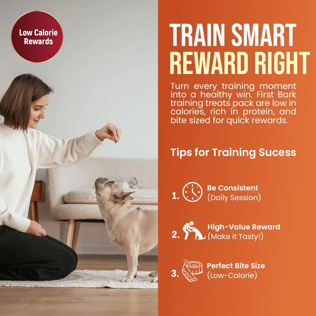 FirstBark Dog Treats for Adult Dog & Puppy – Snack Delights, Soft Chews & Training Chicken Jerky for Dogs, Small Dogs & Shih Tzu | Dog Snacks & Puppy Treats –Assorted (70g) x3 First Bark