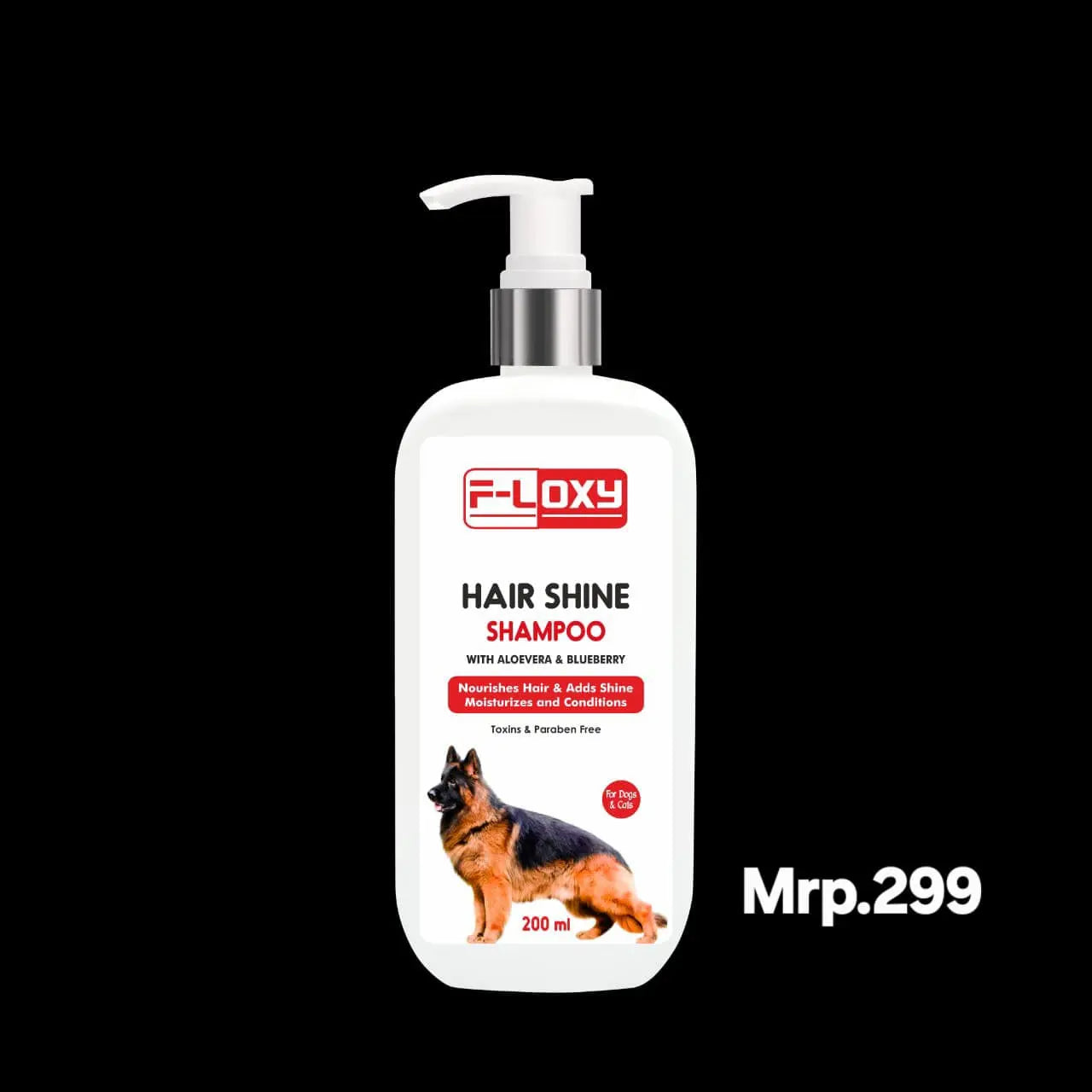 Floxy hair shine shampoo with aloevera and blueberry 200ml Amanpetshop-