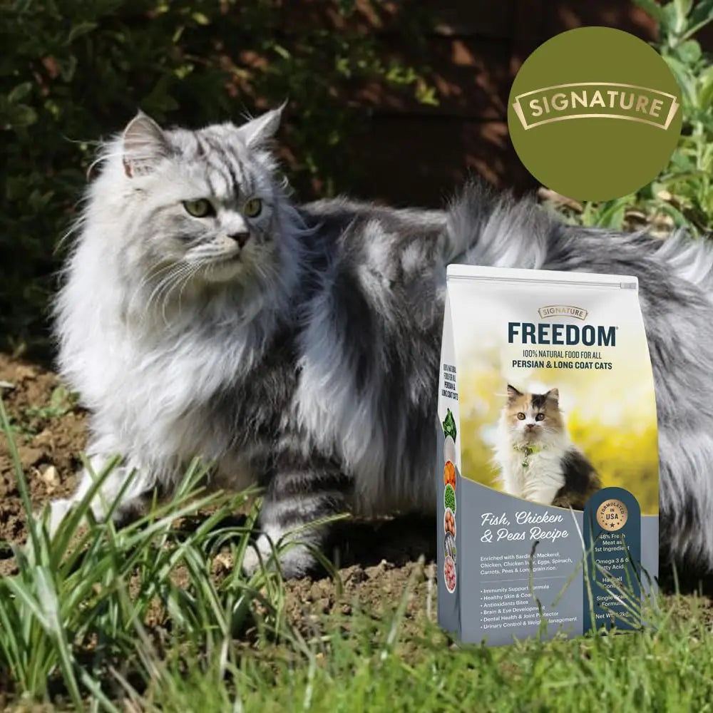 Freedom 100% Natural Food for All Persian & Long Coat Cats Dry Food 1.2 kg DROOLS FREEDOM