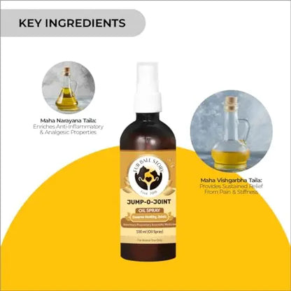 Fur Ball Story Jump-O-Joint Oil Spray for Pets - for Healthy Joints (100 ML) FUR BALL STORY