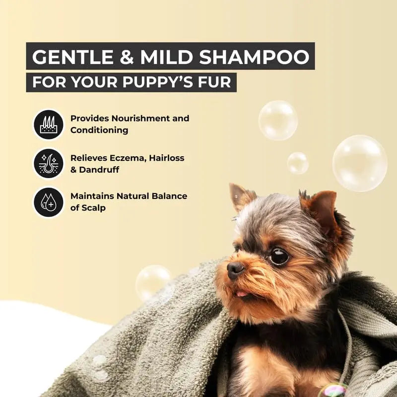 Fur Ball Story Shampooch Puppy Care Dog Shampoo (300 ml) | for Coat Health, Hair Growth and Fur Thickness FUR BALL STORY