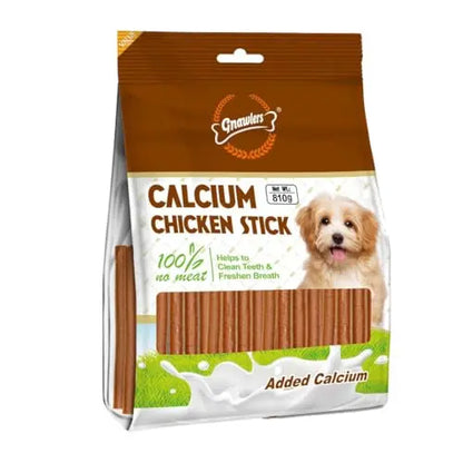 GNAWLERS Calcium Chicken Stick for Dogs of All Life Stages, 810g Newly Launched Exclusively Sold by DogsNCats GNAWLERS