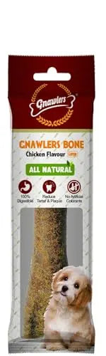 Gnawlers Dog Chicken Chew Bone, Best Healthy Dog Chew Bone 95g 5" (Large 1 Piece in 1 Pack) to Enagage Your Dog (Pack of 4) Sold by The Pet Point Nootie