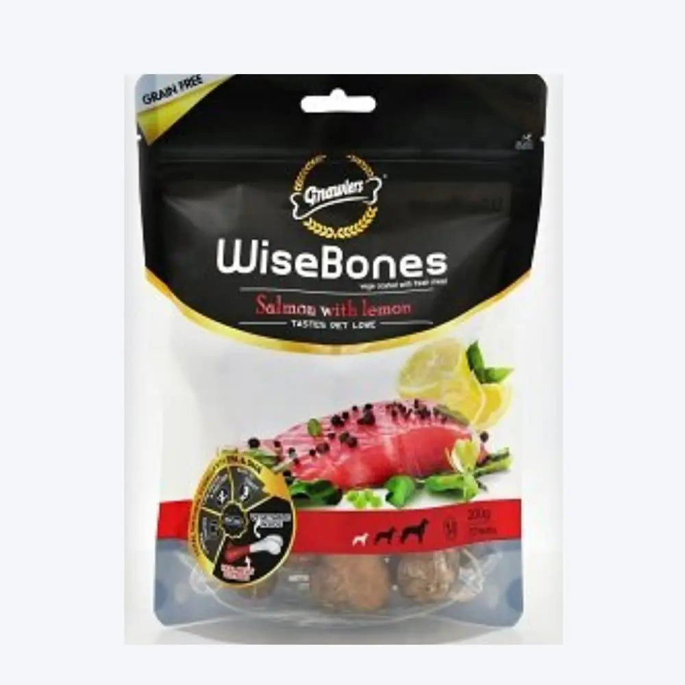 Gnawlers Wise Bone, Salmon with Lemon, Small, 200 g GNAWLERS