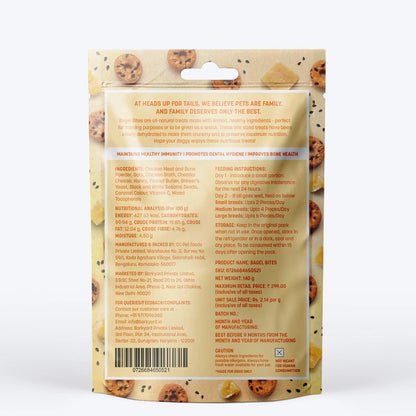 HUFT Bagel Bites Made with Real Chicken & Cheese Dog Treats for Adult Dogs & Puppies | Rich in Protein | Gluten-Free, No Artificial Flavours | Promotes Dental Hygiene & Bone Health | 140 gm Heads Up For Tails