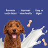 HUFT Calcium Chews Bite-Sized Bone Treats for Dogs - Milk Flavour | Dog Snacks & Training Treats for Puppies & Adult Dogs | Ideal for Shih Tzu Puppies, Small Dogs, and Puppy Training | 200gm Heads Up For Tails