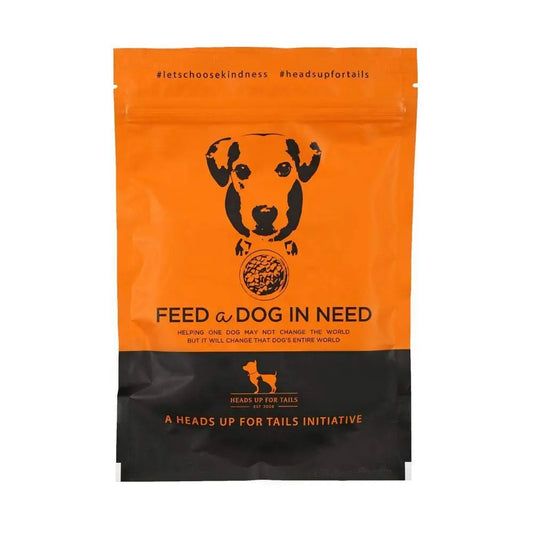 HUFT Feed a Dog in Need Dry Food Pack – 100 gm (Pack of 12) | Nutritious & Balanced Meals for Street and Shelter Dogs Ingredients | Support Animal Welfare with Every Purchase Heads Up For Tails