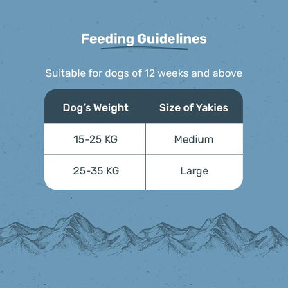 HUFT Yakies 100% Natural & Vegetarian Turmeric Chew Bone for Dogs (M - 55 gm) Heads Up For Tails