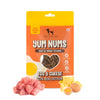 HUFT Yum Nums Soft & Chewy Sticks - Egg & Cheese with Chicken | Healthy Dog Treats | High-Protein, Gluten & Grain-Free | No Artificial Colors, Salt & Sugar-Free - 75gm Heads Up For Tails