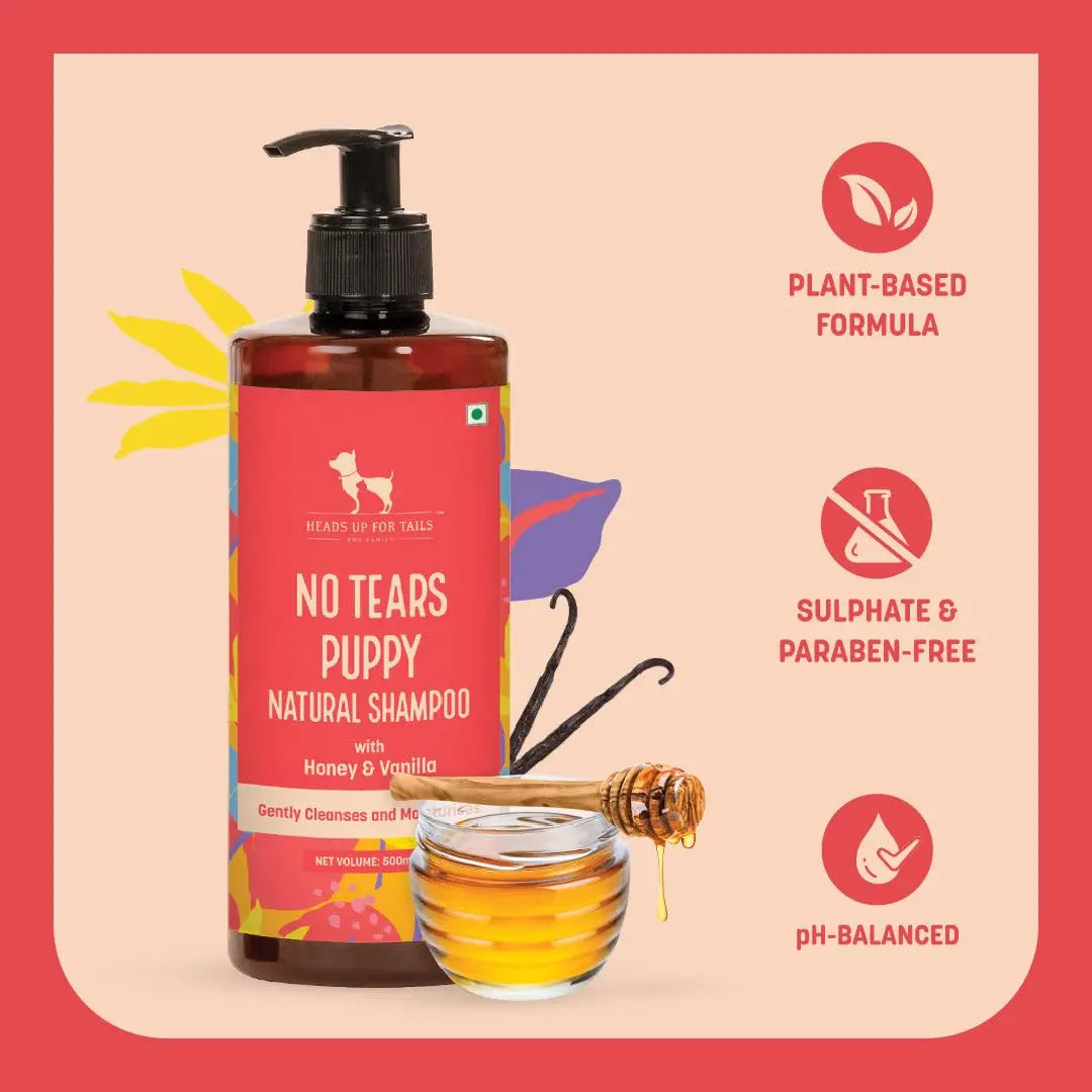 Heads UP for Tails Natural Shampoo (Shampoo for Puppy and Kitten, 200 ml) Heads Up For Tails